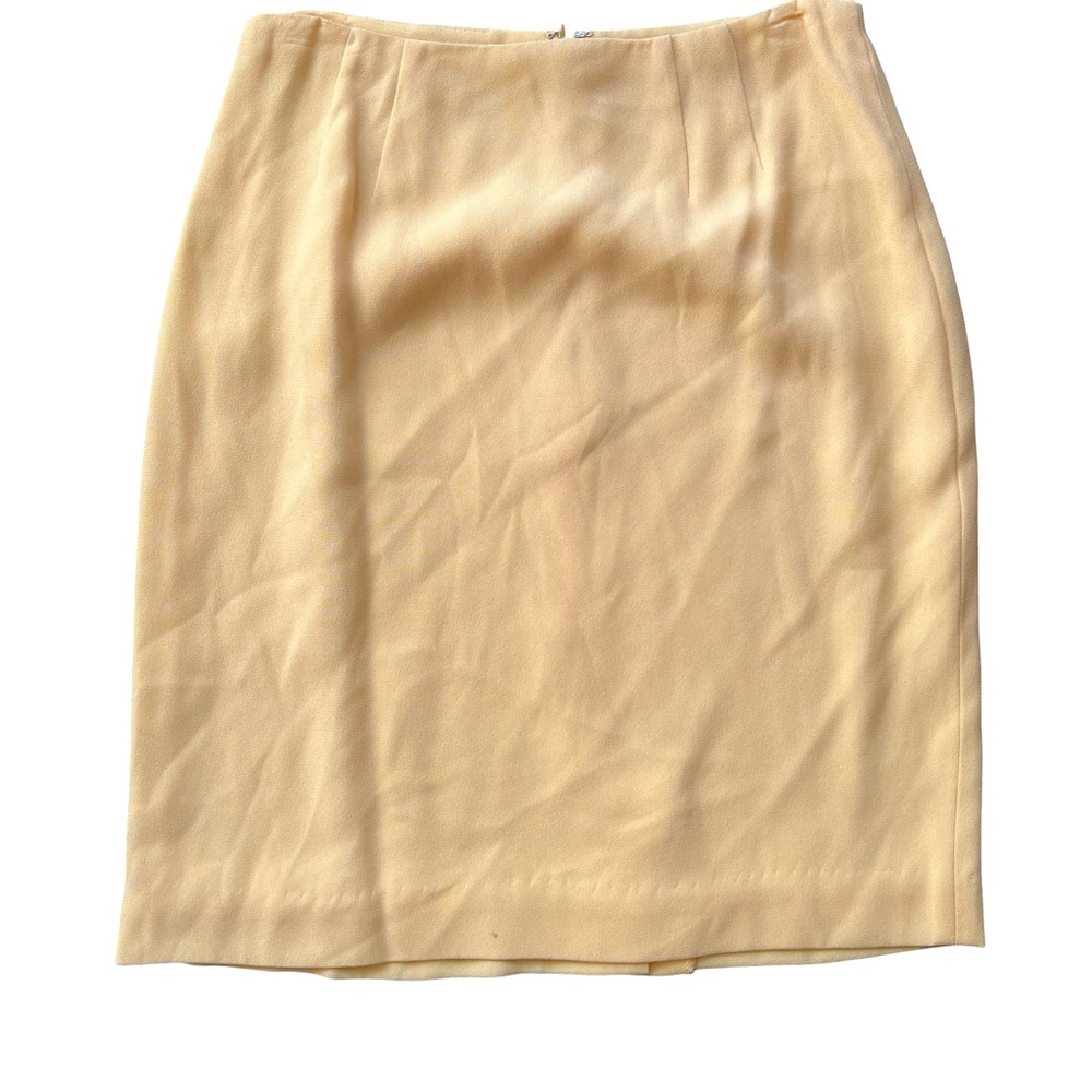 Women's 90s Butter Yellow Pencil Skirt